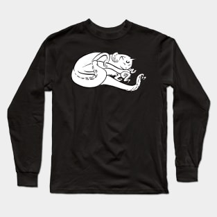 Sleeping Cathulhu Long Sleeve T-Shirt